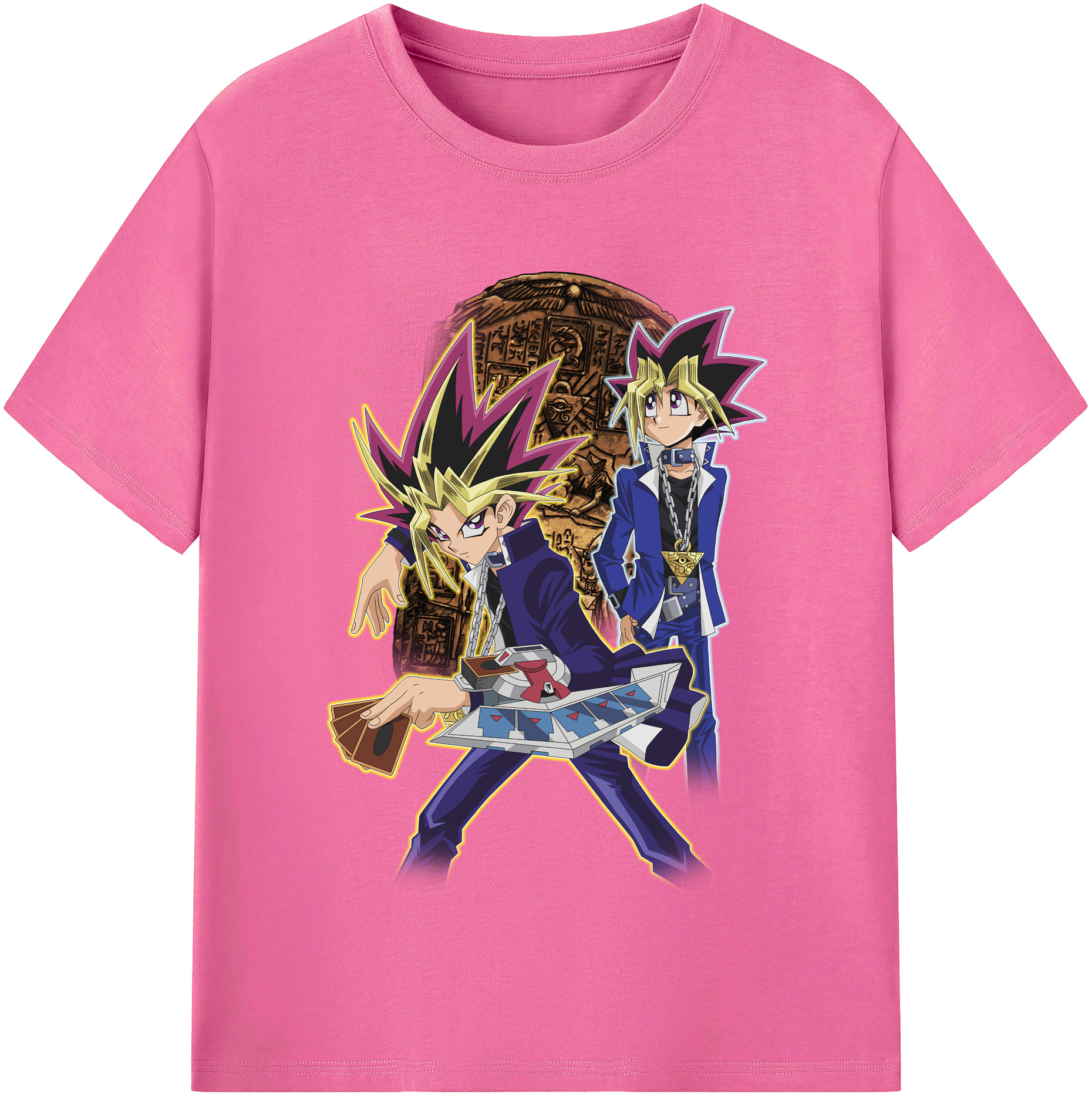 （画像用） 遊☆戯☆王 Yu-Gi-Oh! レディースカジュアルプリントTシャツ（綿100％）